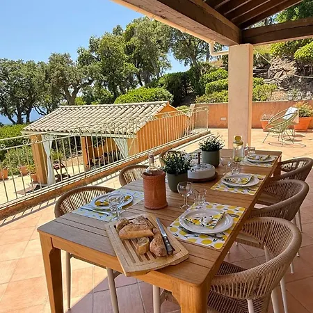 Villa Larascasse - Panoramic Sea View, Private Pool & Sunlit Terraces